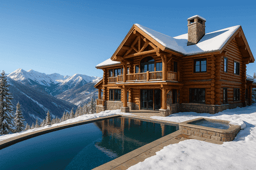 Snowy Peaks Cabin Retreat