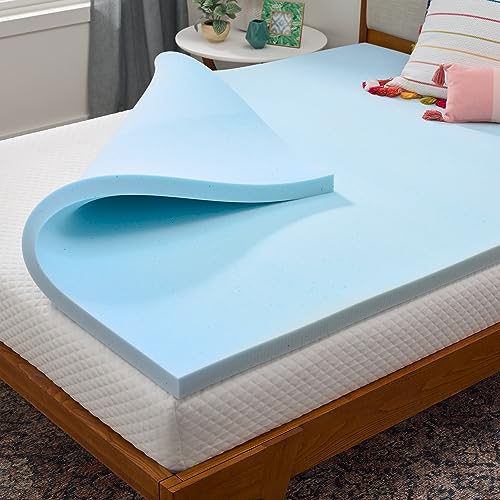 Linenspa 2 Inch Gel Infused Memory Foam Mattress Topper, Queen