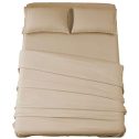 SONORO KATE Bed Sheet Set Super Soft Microfiber 1800 Thread Count Luxury Egyptian Sheets 16-Inch Deep Pocket，Wrinkle and Hypoallergenic-4 Piece...